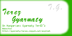 terez gyarmaty business card